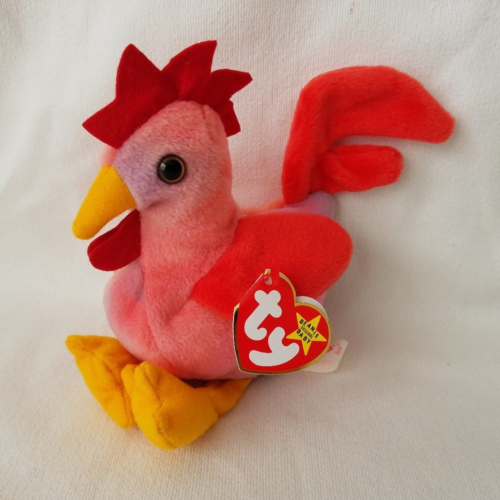 TY Strut The Rooster, Plush Stuffed Animal